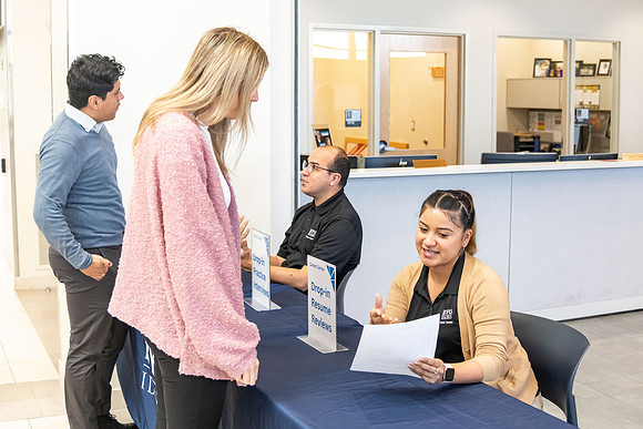 Students at the Career Center.