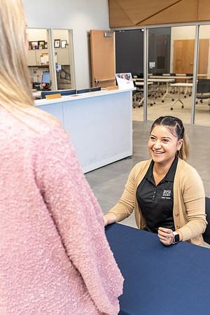 Students at the Career Center.