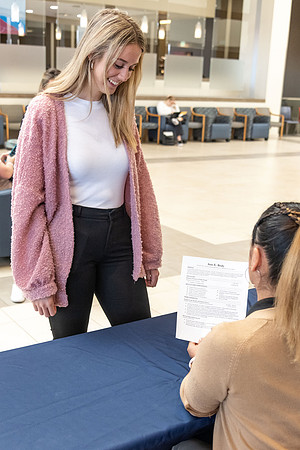 Students at the Career Center.
