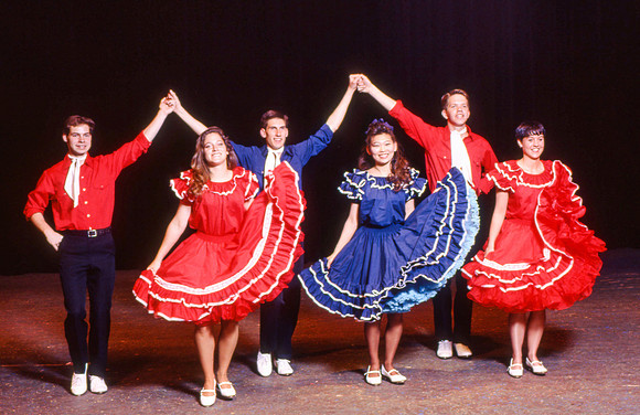 Folk dancers- April 1992