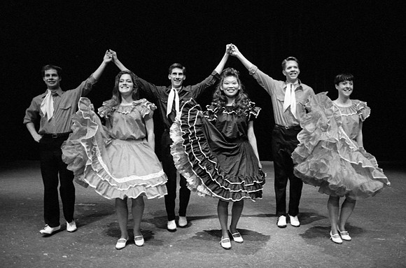 Folk dancers- April 1992