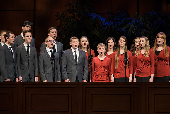 The BYU-Idaho Vocal Union sings for Devotional.