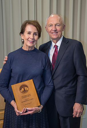 Alumni of Ricks College come to the Emeritus Breakfast and honor Elder Don R. Clarke, who was given the BYU-Idaho Alumni Award of Excellence.