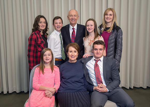 Alumni of Ricks College come to the Emeritus Breakfast and honor Elder Don R. Clarke, who was given the BYU-Idaho Alumni Award of Excellence.
