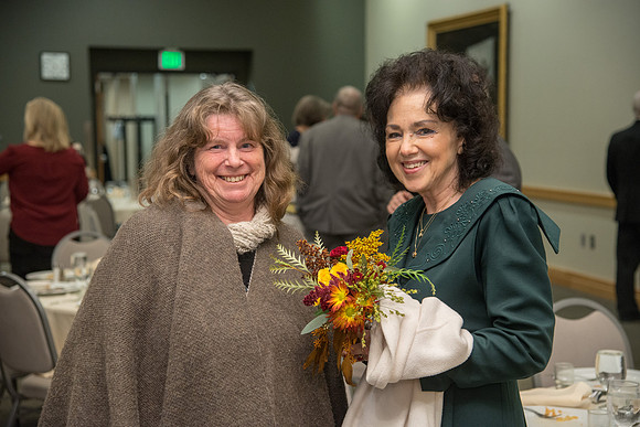 Alumni of Ricks College come to the Emeritus Breakfast and honor Elder Don R. Clarke, who was given the BYU-Idaho Alumni Award of Excellence.