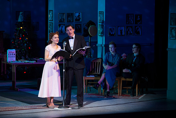 It's a Wonderful Life: A Live Radio Play, comes to life on stage at the Snow Drama Theater at BYU-Idaho.  It was written by Joe Landry and directed by Roger Merrill.