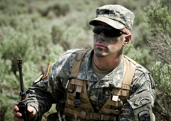 ROTC does some training West of R Mountain.