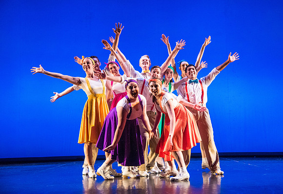 Student Dancers come together and perform Extravadance in the Kirkham Auditorium.