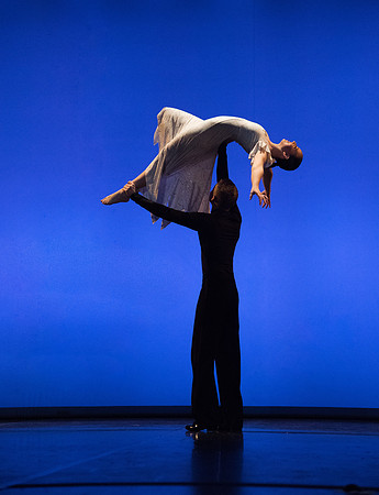 Student Dancers come together and perform Extravadance in the Kirkham Auditorium.