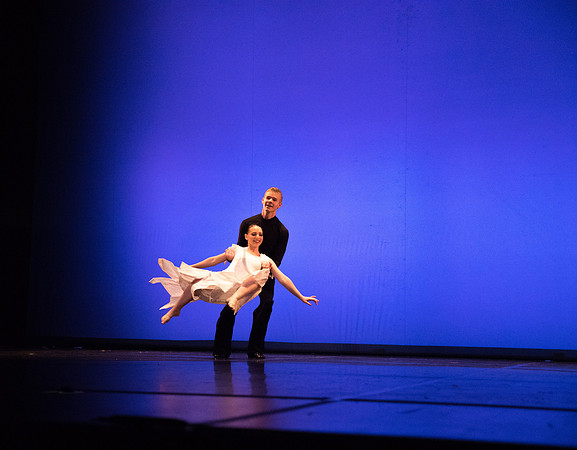 Student Dancers come together and perform Extravadance in the Kirkham Auditorium.