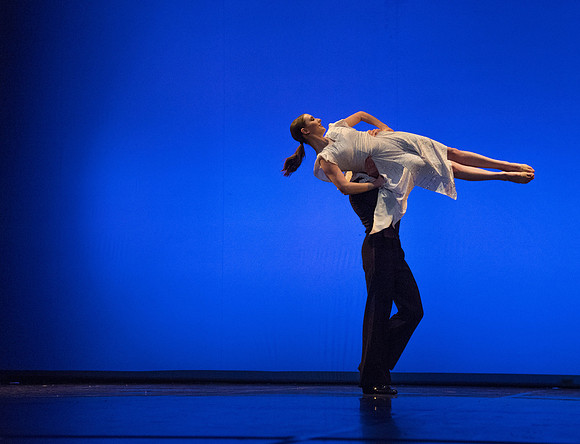 Student Dancers come together and perform Extravadance in the Kirkham Auditorium.