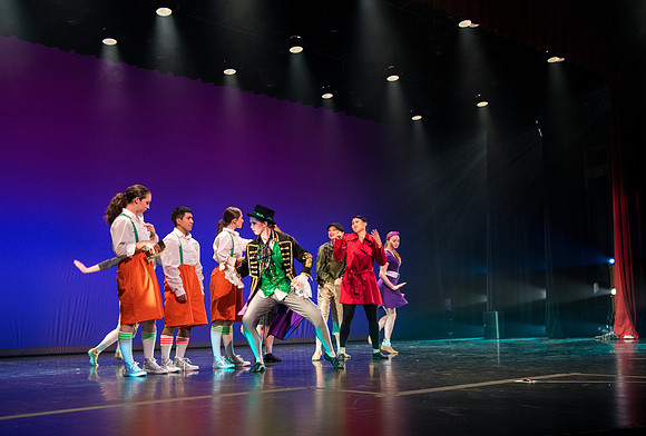 Student Dancers come together and perform Extravadance in the Kirkham Auditorium.
