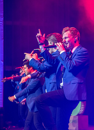 Vocal Point performs during Power to Become, held in the Hart Auditorium.