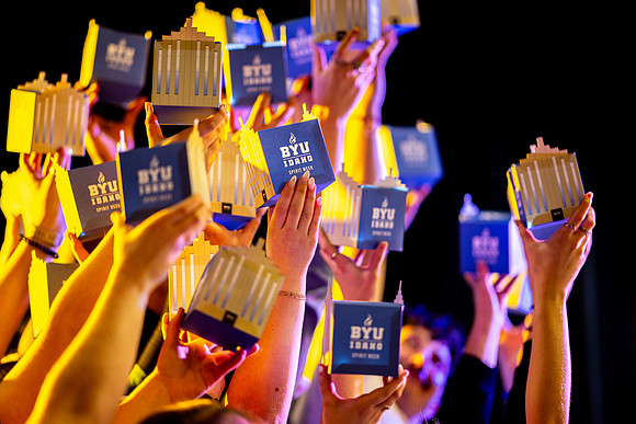BYUI Taylor Building Lanterns - Mar 2025