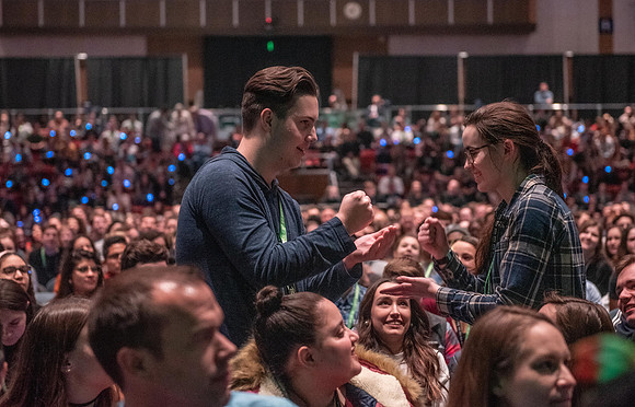 The Power to Become Conference, held in the Hart Auditorium.