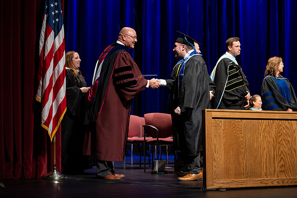 Graduates during convocation for the College of Academic Success & Interdisciplinary Studies.
