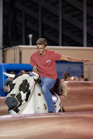 Students gather on campus to celebrate First Friday events.