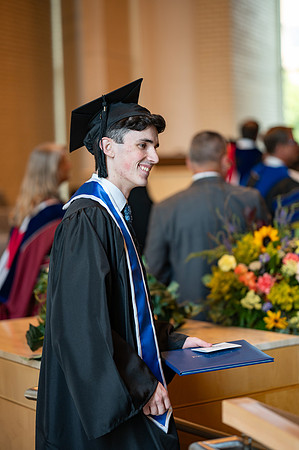 Graduates during convocation for the College of Language and Letters.