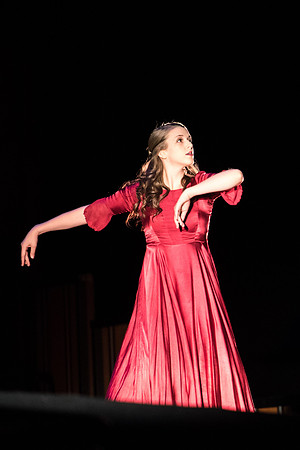 Student Dancer performs during Gary Larsen's talk at Devotional.