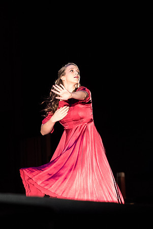 Student Dancer performs during Gary Larsen's talk at Devotional.