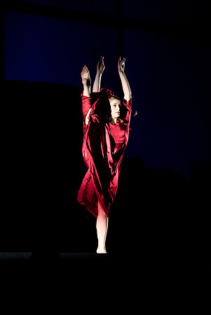Student Dancer performs during Gary Larsen's talk at Devotional.