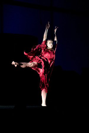 Student Dancer performs during Gary Larsen's talk at Devotional.