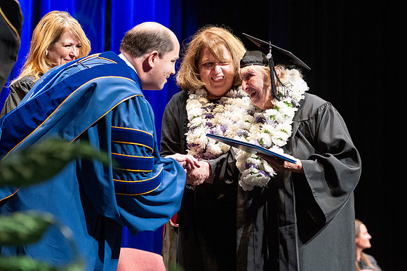 Graduates during convocation for the College of Academic Success & Interdisciplinary Studies.