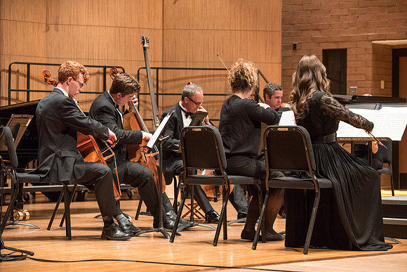 The Collegiate Singer, Concert Choir, and Baroque Ensemble join together for a Christmas Concert. 2017