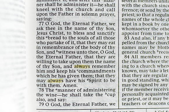Doctrine and Covenants Section 20:77.
