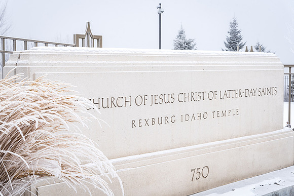 The Rexburg temple on an icy December morning. 2017