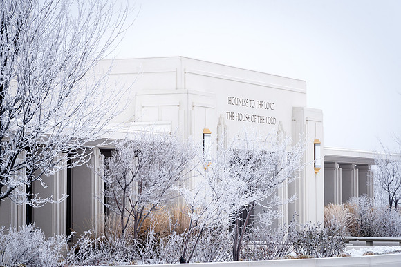 The Rexburg temple on an icy December morning. 2017