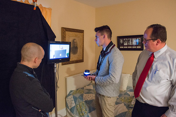 Adam Wickern is the I.T. Man for a video to help recruit Online Learning instructors.