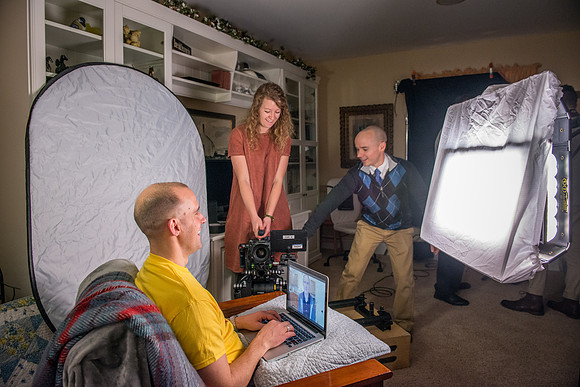 Adam Wickern is the I.T. Man for a video to help recruit Online Learning instructors.