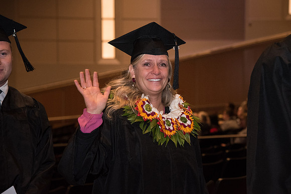 Graduates now exit the I-Center to meet with families for Convocation.