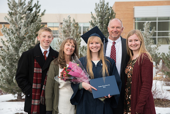 It's Graduation day and families have come to support their graduates.