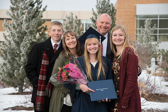 It's Graduation day and families have come to support their graduates.
