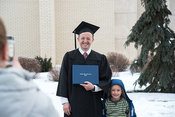 It's Graduation day and families have come to support their graduates.