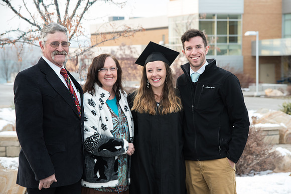 It's Graduation day and families have come to support their graduates.