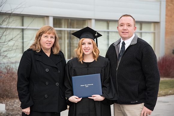 It's Graduation day and families have come to support their graduates.