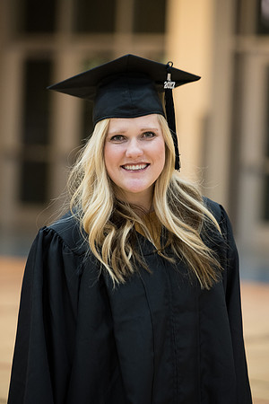 Graduates meet in the I-Center Courts for Processional.