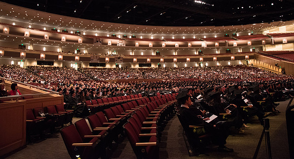 The full congregation for Graduation.