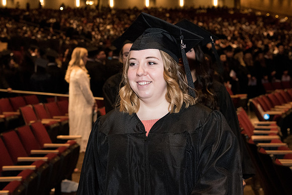 Graduates now exit the I-Center to meet with families for Convocation.