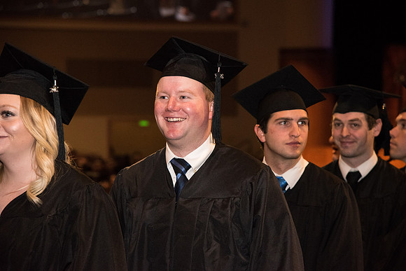 Graduates now exit the I-Center to meet with families for Convocation.