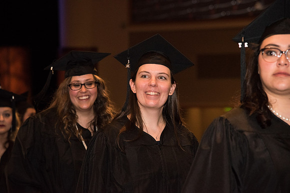 Graduates now exit the I-Center to meet with families for Convocation.