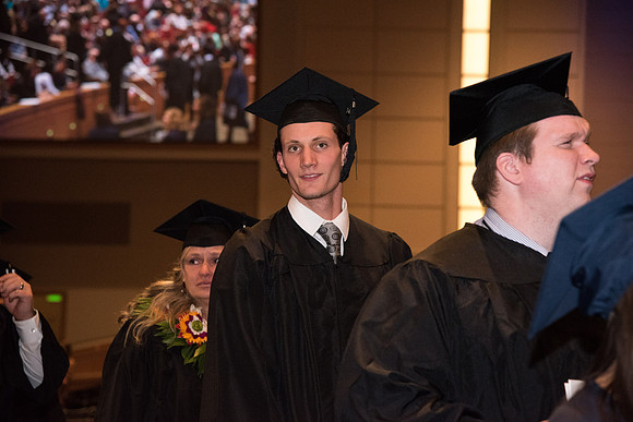 Graduates now exit the I-Center to meet with families for Convocation.