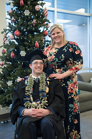 BYU-Idaho Graduation. Fall Semester. Students accompanied by their friends and family. Dec 2017