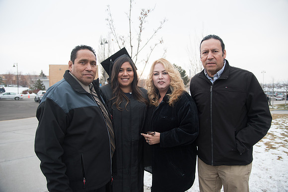 BYU-Idaho Graduation. Fall Semester. Students accompanied by their friends and family. Dec 2017