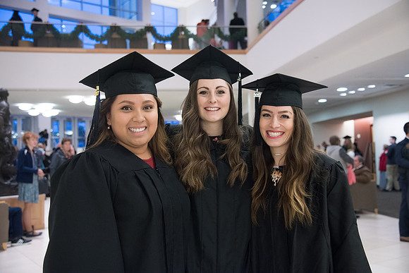 BYU-Idaho Graduation. Fall Semester. Students accompanied by their friends and family. Dec 2017