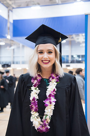 BYU-Idaho Graduation. Fall Semester. Students accompanied by their friends and family. Dec 2017