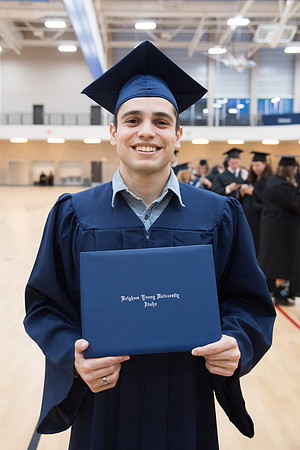 BYU-Idaho Graduation. Fall Semester. Students accompanied by their friends and family. Dec 2017